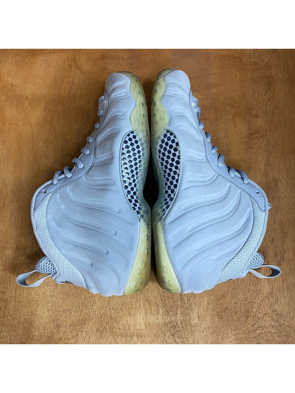 Nike Air Foamposite One Shoes Mens Sz 10.5 Premium Wolf Grey Sneakers 575420-007 - Picture 6 of 15